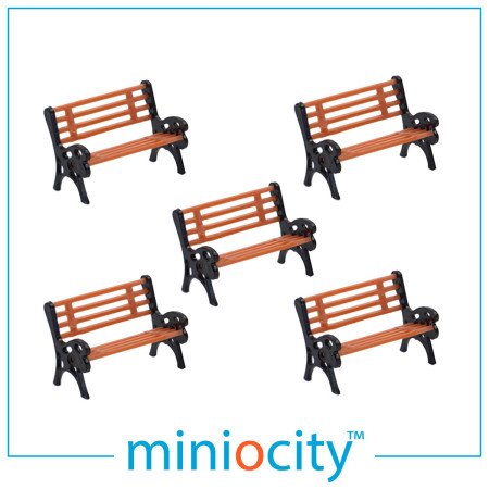 076-706 Park Benches (Pack of 5) OO Gauge 1:76 scale