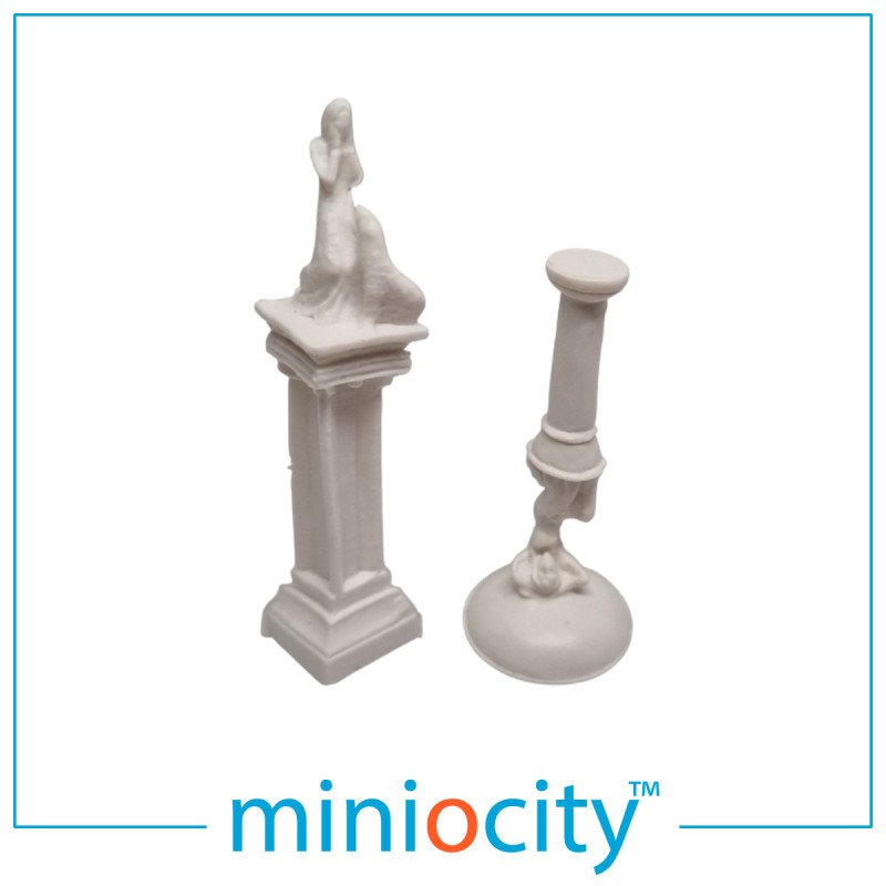 076-719 Garden Statues - Mermaid & Plinth - OO Gauge 1:76 scale