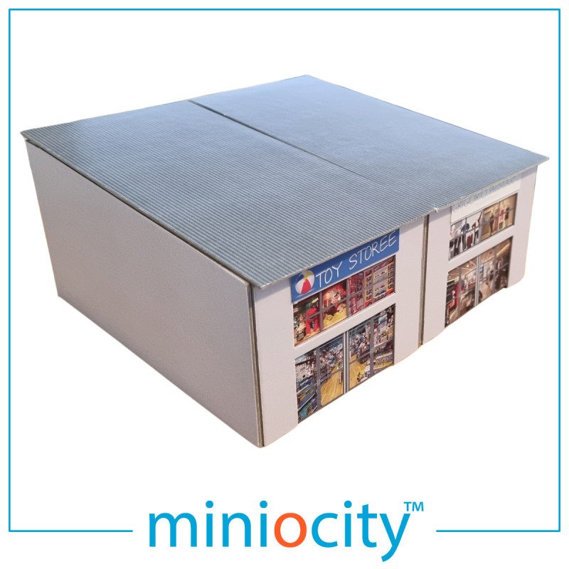 076-004 Modern Retail Units OO Gauge 1:76 Scale Model Card Kit (Pack of 2) 076-004 Modern Retail Units OO Gauge 1:76 Scale Model Card Kit (Pack of 2)