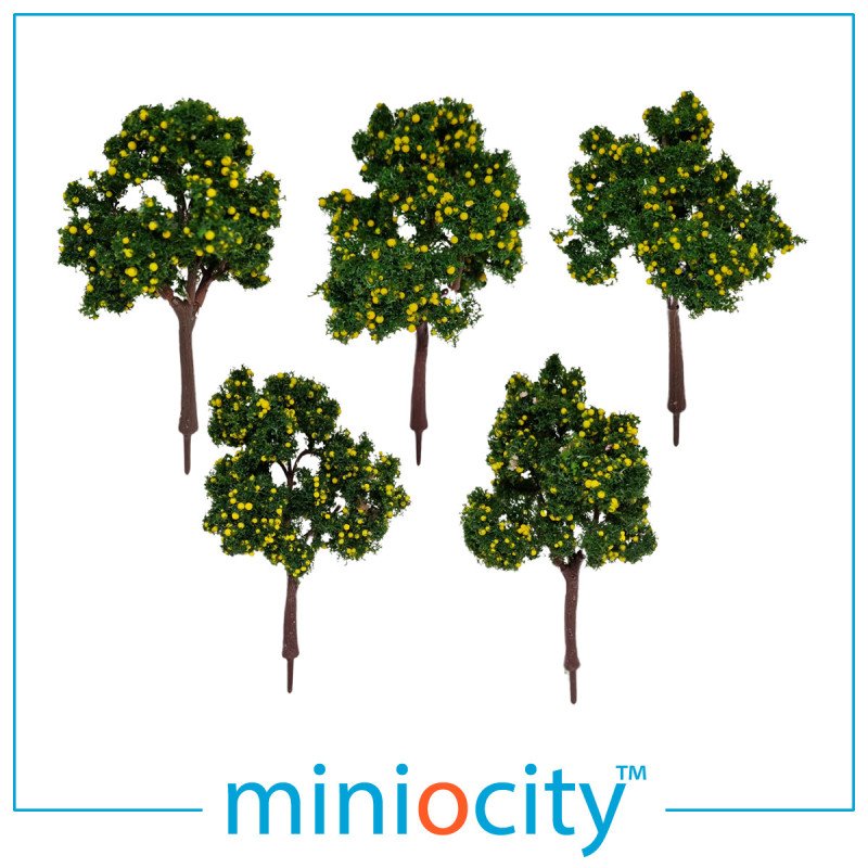 076-703 Yellow Fruit Trees (Pack of 5) OO Gauge 1:76 Scale Scenery 076-703 Yellow Fruit Trees (Pack of 5) OO Gauge 1:76 Scale Scenery
