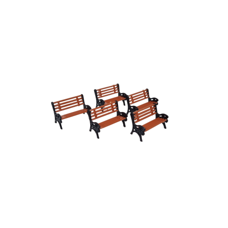 076-706 Park Benches (Pack of 5) OO Gauge 1:76 scale