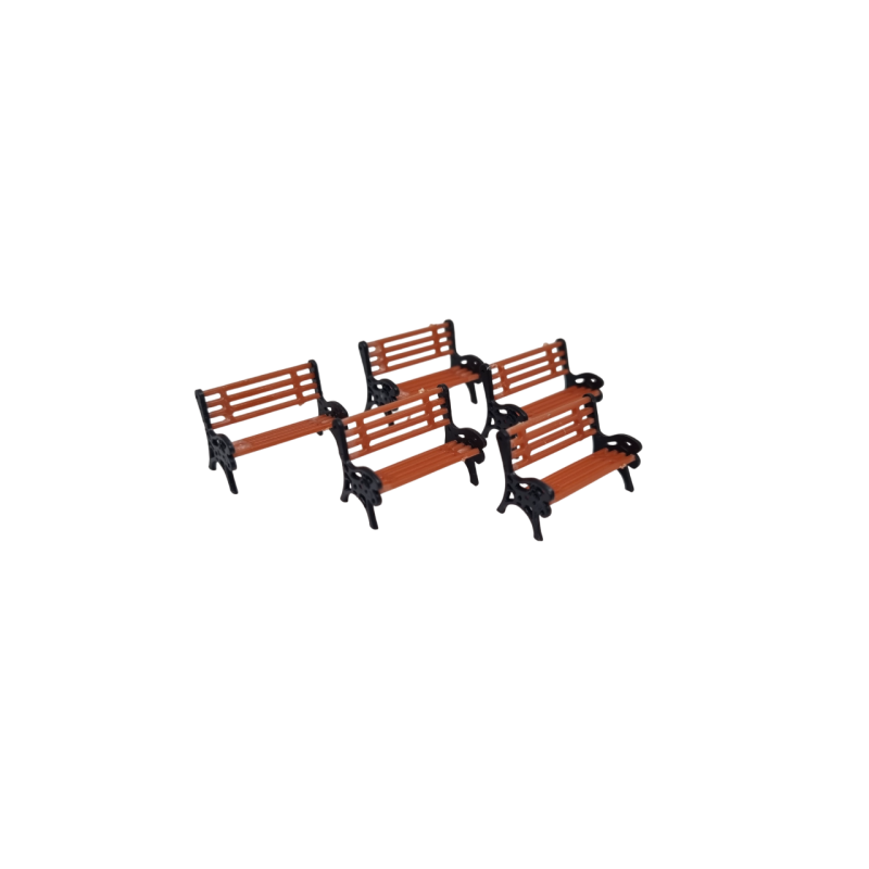 076-706 Park Benches (Pack of 5) OO Gauge 1:76 scale
